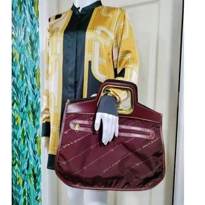 Vintage Jerome De Bremond Women's Bag Nylon Handbag Red